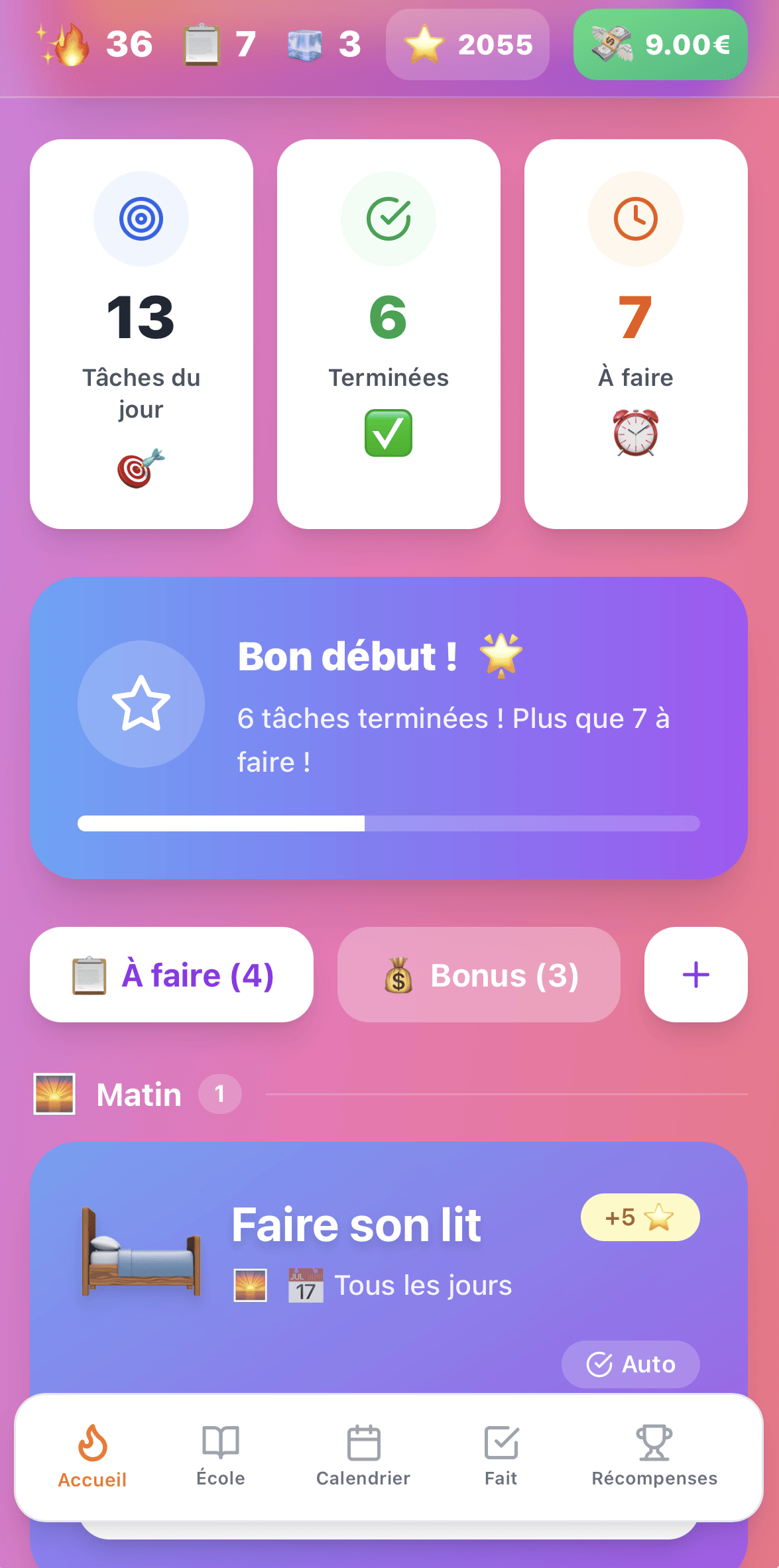 Kidly — interface enfant